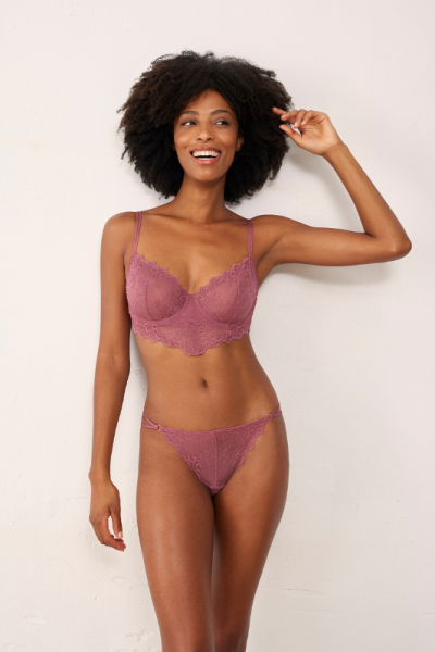 Conjunto Sujetador y Tanga rosa, Promise